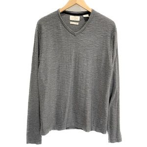 Original Weatherproof Vintage Cotton Cashmere Basic V-Neck Sweater Mens Size M